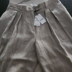 Reiss wide leg linen pants